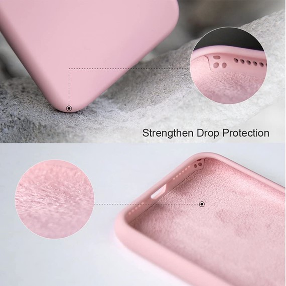 Apple iPhone SE 2020 CaseUp Slim Liquid Silicone Kılıf Rose Gold 4